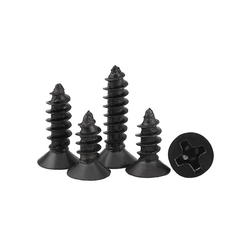 【M1.7-M4】KA黑色沉头自攻螺丝 平头自攻螺钉 电子小螺丝钉