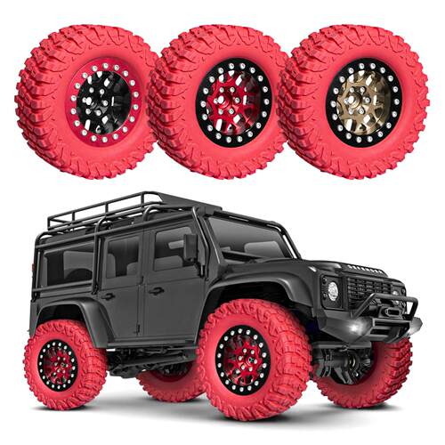 RC 1.45寸树枝轮毂百路驰红蓝1/18TRX4M 1/24SCX24 FMS Ascent-18