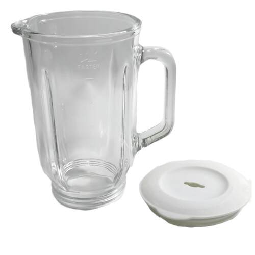 榨汁机A01果汁杯1000ml玻璃杯搅拌机配件[含盖子]