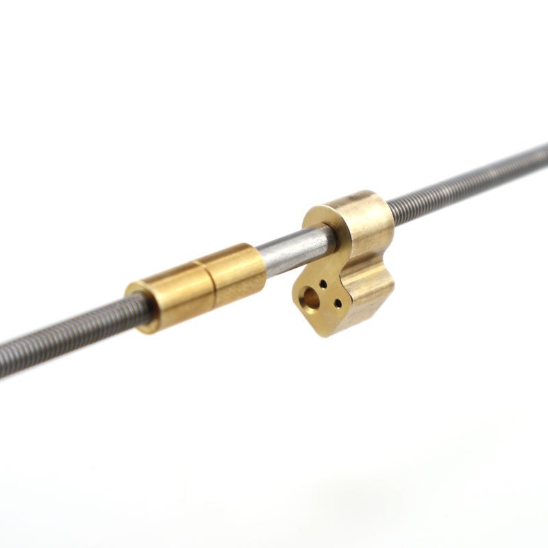 非标正反牙梯形丝杆左右旋丝杆螺母螺杆加工丝扣左右旋丝杠螺母套