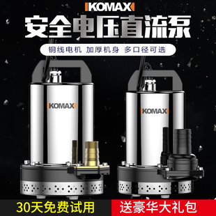 高扬程直流潜水泵12V24rV48V60V伏家用电瓶车抽水泵农用灌溉抽水