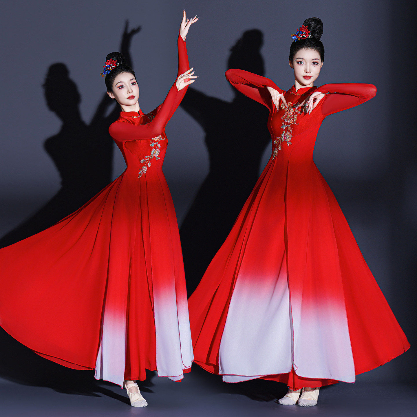 开场舞大摆裙演出服新款