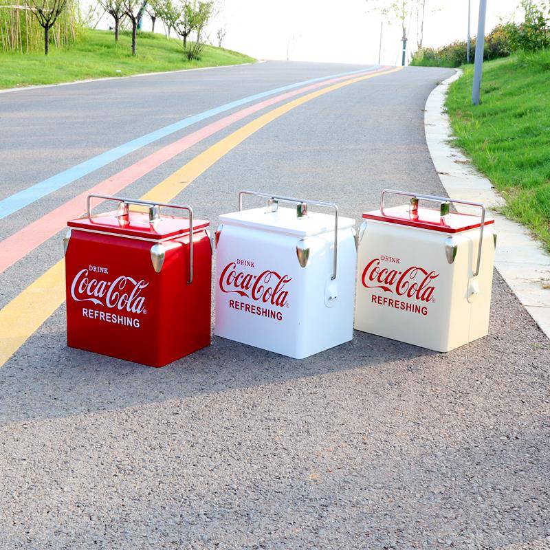 可口可乐保温箱冰桶户外露营饮料保冷冷藏食品手提收纳和牛保鲜箱