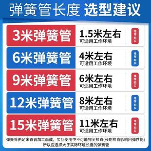 12气动软管空压机气泵螺旋管高压快速快插接头 弹簧管气管PU管810
