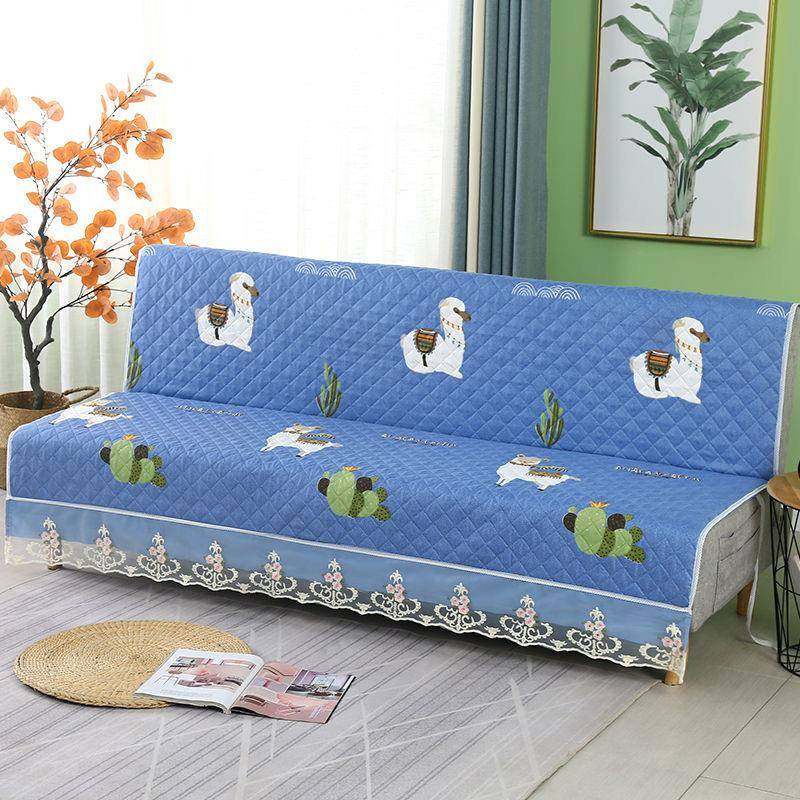 沙发套罩折叠沙发床防滑四季通用单人三人两用无扶手坐垫靠背盖布