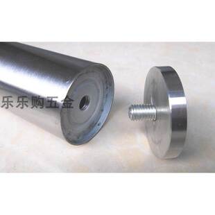 不锈钢玻璃桌脚茶几脚桌腿支撑脚垫家具五金KTV支柱 配铝饼送螺丝