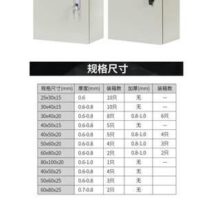 配电箱工程家用室外户内控制箱柜防雨弱电箱盒明装加厚深横基业箱