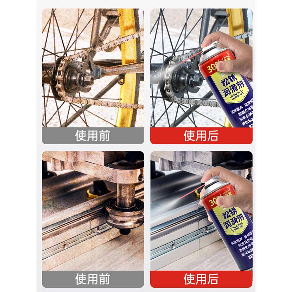 金属除锈润滑剂多功能松锈强力去锈消除声响喷剂汽车螺丝螺栓除锈