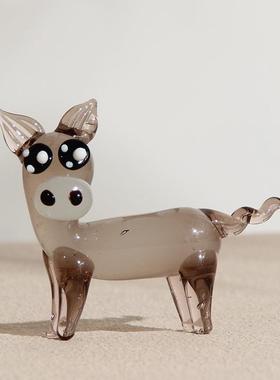 淄博陶瓷琉璃大观园琉璃摆件驴气球狗大鹅小鸡阿凡提驴圣诞树鸳鸯