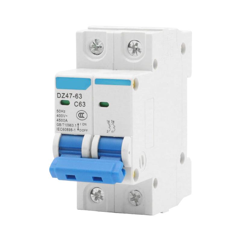 小型断路器DZ47-63 空气开关家用保护器1P2P 3P 4P C16A32A40A63A