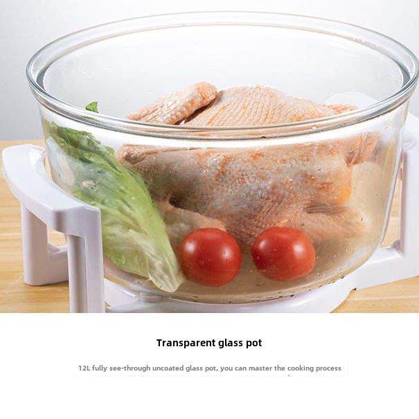 福贵多12升空气炸锅玻璃缸达荣靓万佳光波炉电烤炉盆配件电视购物