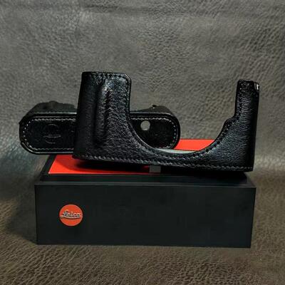 徕卡D-LUX8相机原装包皮套底座半截包真皮保护壳莱卡dlux8配件