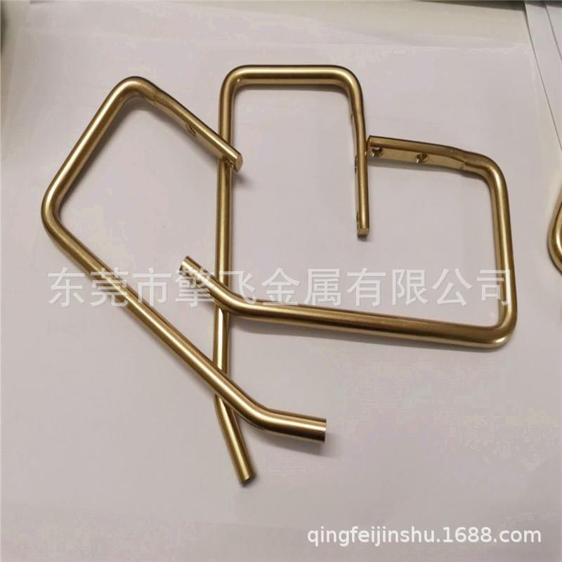 现货北欧黄铜简约纸巾架手工创意卷纸架卫生间双卷厕纸架纸巾挂钩