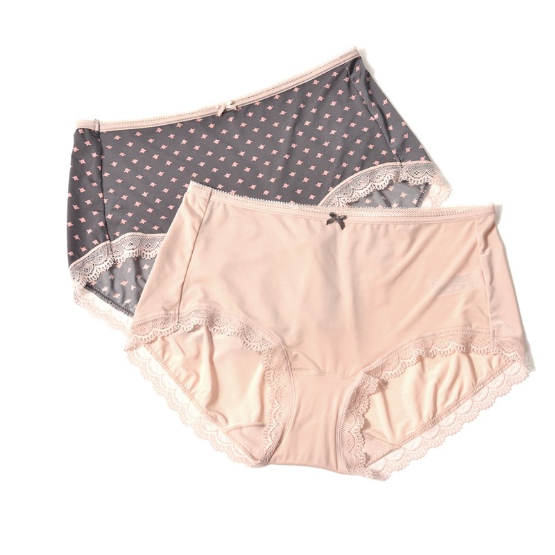 【2条装】Q安莉芳棉质底裆内裤套装女士舒适中腰三角裤EP1039C