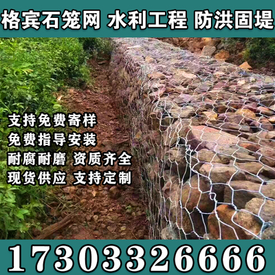 石笼网格宾网防洪防汛固滨笼