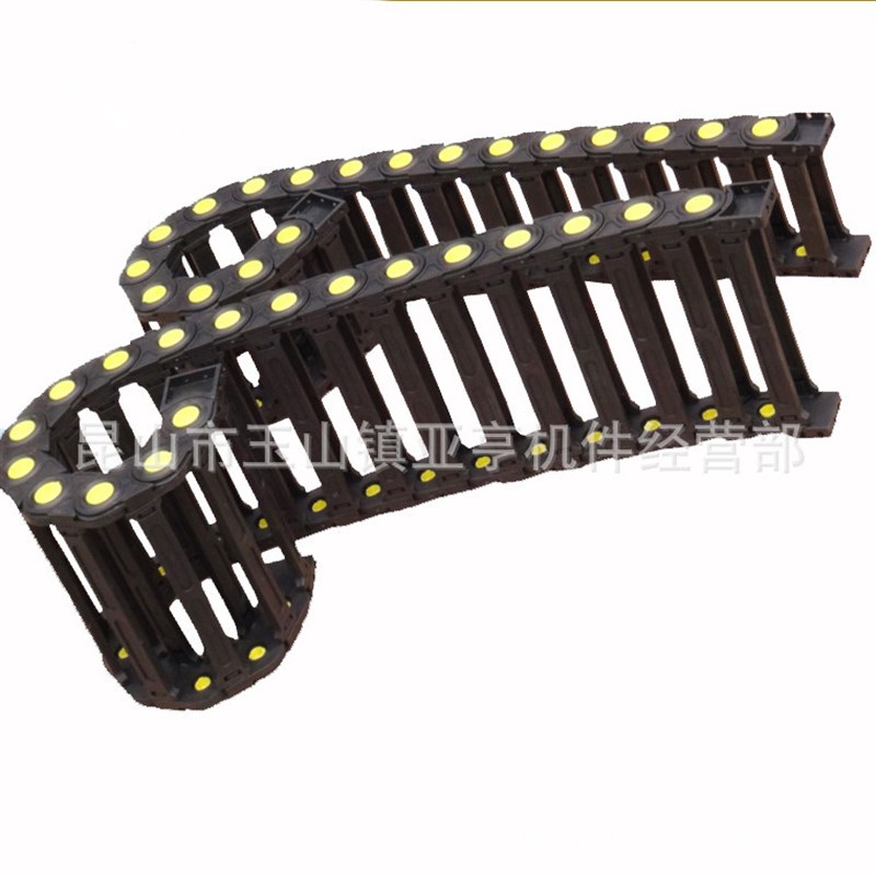 厂家生产机床尼龙拖链 电缆保护链塑料坦克链线缆桥架承重型桥架