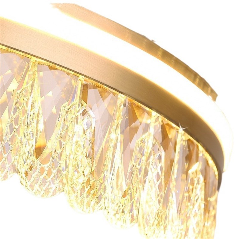 意式轻奢水晶客厅吊灯现代简约圆形主卧室灯具创意餐厅2023年新款