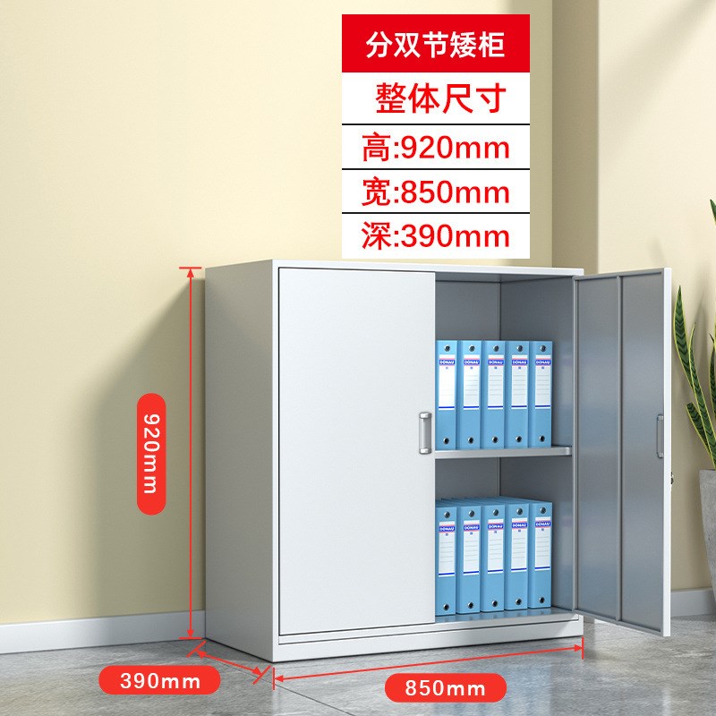 加厚铁皮文件柜1180宽中六斗抽屉钢制资料柜财务柜a4办公室档案柜