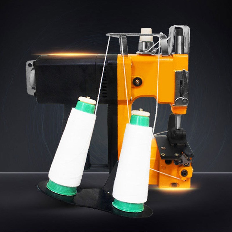 手提双线电动封包机 小型缝包机源头厂家 便携式编织袋封口机