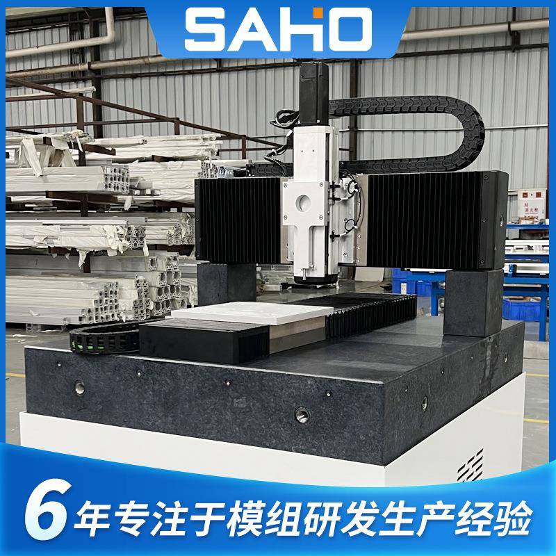 四轴龙门精密大理石直线电机模组十字XYZ轴重型立式上下滑台