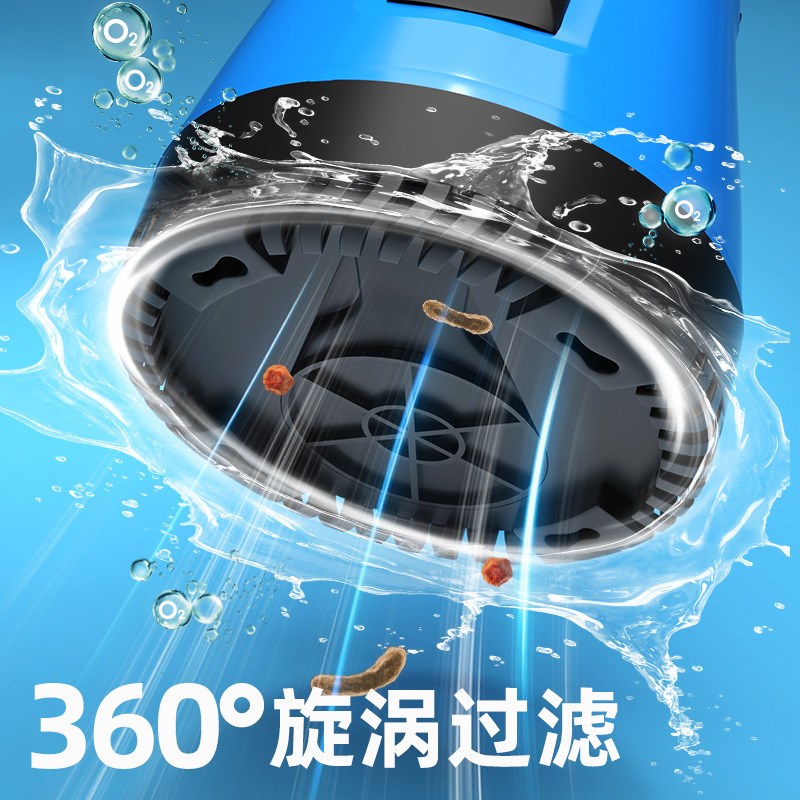 鱼缸潜水泵抽水泵底吸式静音循环水泵小型喷泉过滤器换水泵吸鱼粪