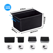 餐车厚料废渣桶服务车收集桶餐饮车挂桶手推车垃圾桶