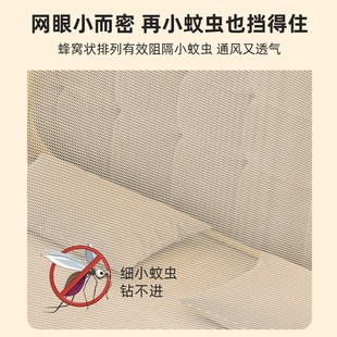 儿童婴儿卧室床全底遮光防蚊固定加粗 防摔蚊帐家用蒙古包2025新款
