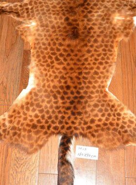 仿豹纹真毛皮褥子H-13沙发垫汽车坐垫飘窗垫椅垫酒店样板间挂毯