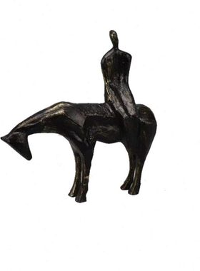 现代新中式轻奢样板雕塑铸铝人物摆件客厅门厅玄关电视柜饰品摆件