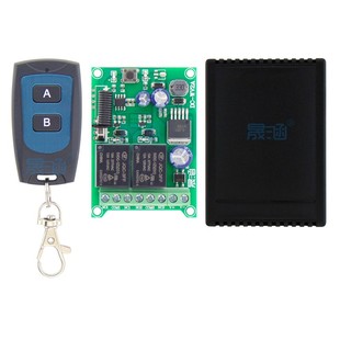 宽电压fDC6V12V24V两路无线遥控开关输出无源可设点动自锁 晟涵