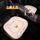 汽车坐垫单片四季 后排座套亚麻车座垫套 通用垫子透气座垫晾垫冬季
