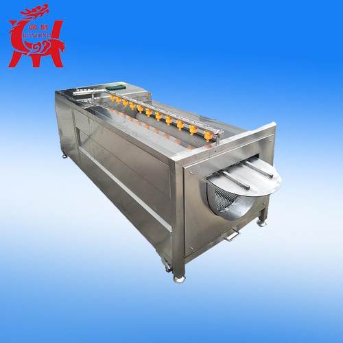 厂家生产定制果蔬净菜加工设备芋头去皮喷淋式毛刷清洗设备