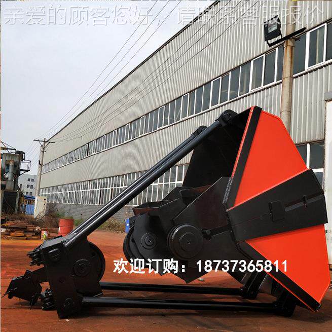 AMV华斗工电两瓣起单重机电动单轨四绳抓 抓握力好矿石沙石动轨抓