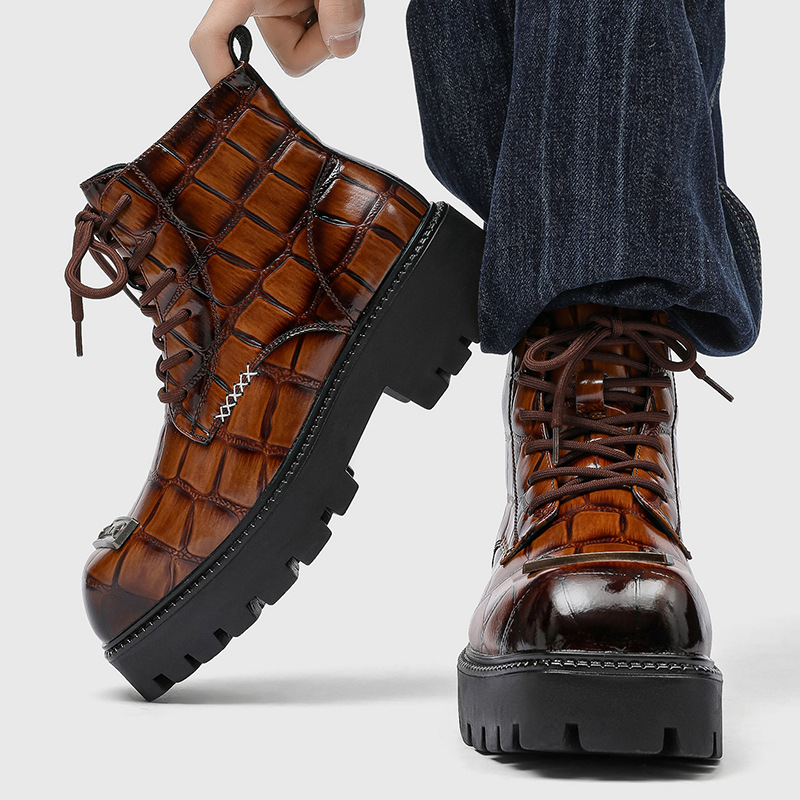 英伦风男士马丁靴2003