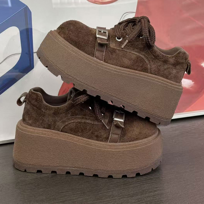 德比鞋大头丑萌面包女鞋