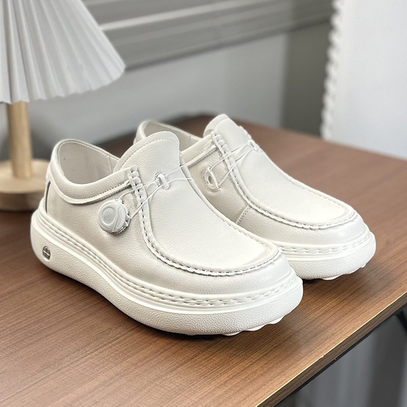 男款透气皮鞋男鞋鞋套正装套工装鞋套脚休闲鞋一脚蹬正装皮鞋圆头