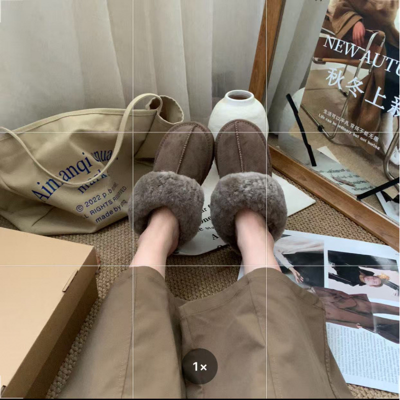 雪地靴女一脚蹬短筒加厚棉鞋