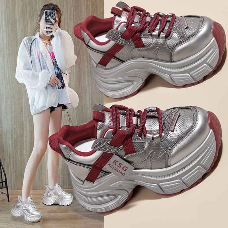 厚底轻便老爹鞋女秋款爆款