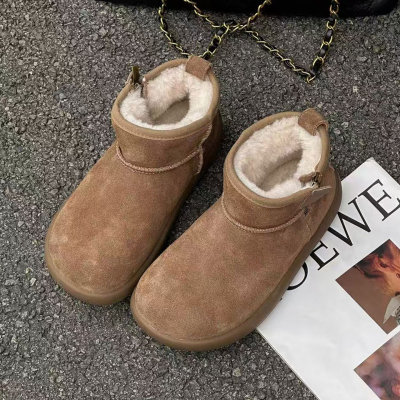 厚底雪地靴女冬季保暖棉鞋