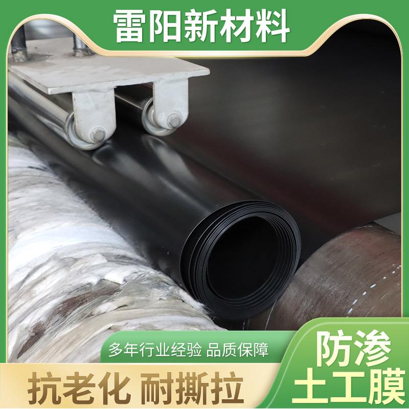 定制大型垃圾场用防渗土工膜鱼塘养殖藕池种植耐撕拉聚乙烯土工膜