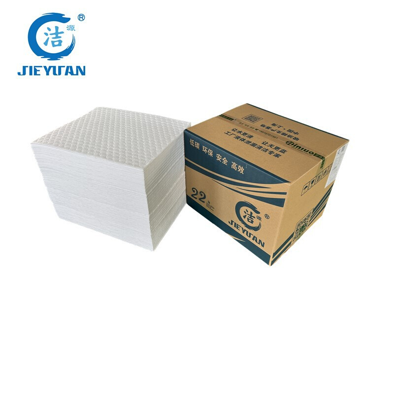 洁源OP45040白色4MM厚耐磨吸油垫 100片/箱吸油棉 复合压点吸油片