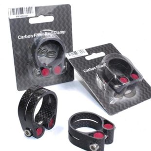 全碳纤维坐管夹无标锁死座杆夹27.2 31.6 山地公路自行车配件30.9