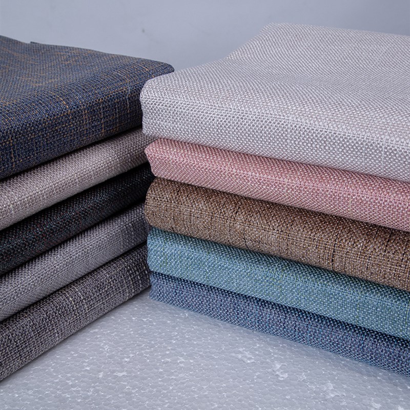 加硬加厚高密度海绵垫粗麻布料面料定制定做沙发垫飘Y窗垫布套防