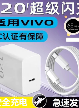 适用VIVO120充电器头X200Pro快充X100S/X90/X80手机充电头X60/S20/S19数据线IQOO13/12/11/Neo10/9/Z8/7闪充