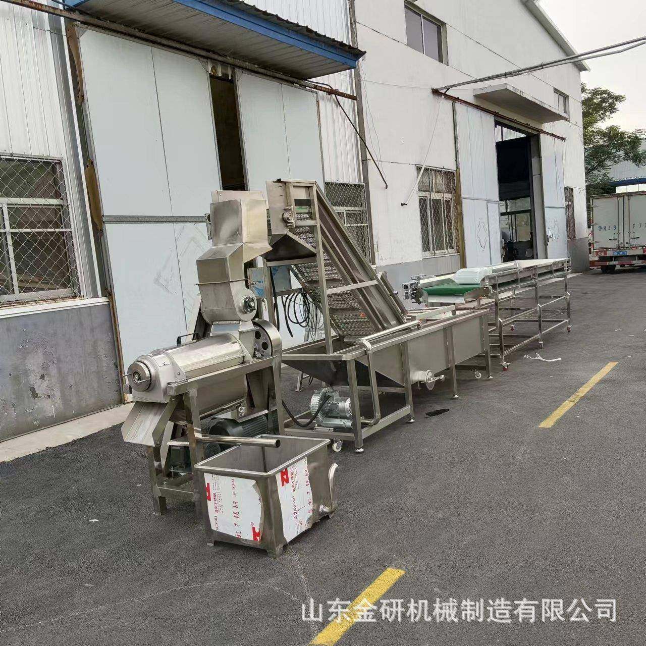 商用大型水果榨汁机橘子石榴菠菜榨汁设备工业型果蔬汁压榨机