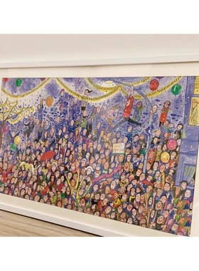 猫空简约木质拼图框 1000片 81.3x40.6 950片102x34拼图相框装裱