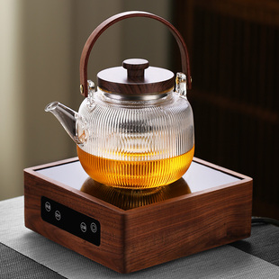 提梁壶加厚玻璃耐高温烧水泡茶白茶黑晶炉煮茶炉T煮茶壶煮茶器新