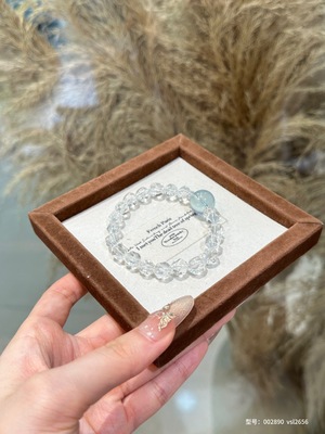 海蓝宝水晶手链去水逆好运