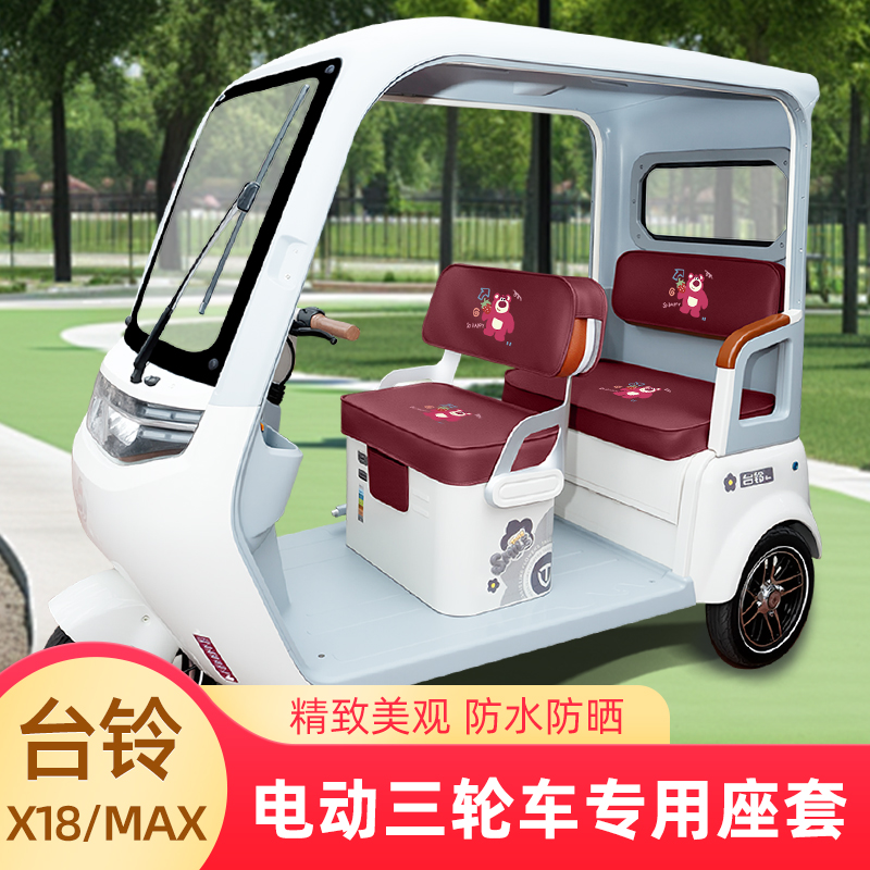 台铃X18/MAX专用电动三轮车座套坐垫套脚垫地垫全包装饰配饰配件