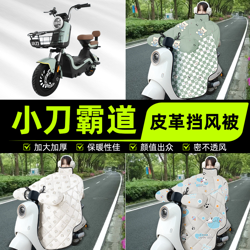 适用小刀霸道电瓶电动车挡风被挡风罩2025新款冬通用加厚装饰配件